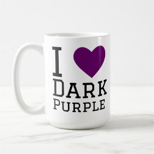 Mug J'adore le violet foncé