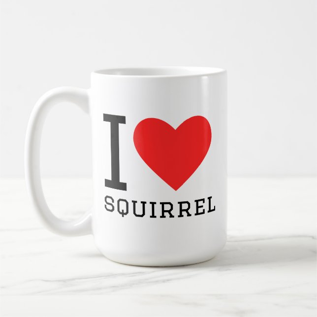 Mug J'adore l'écureuil (Gauche)