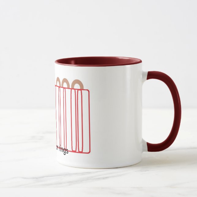 Mug J'adore les anneaux d'oignon (Droite)