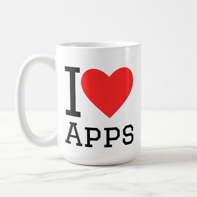 Mug J'adore les applications (Gauche)
