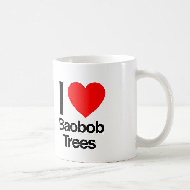 Mug j'adore les baobob (Droite)
