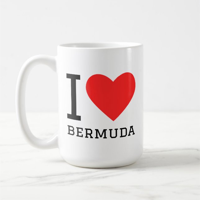 Mug J'adore les Bermudes  (Gauche)