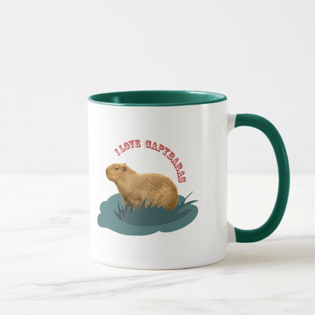 Mug J'adore les capybaras (Droite)