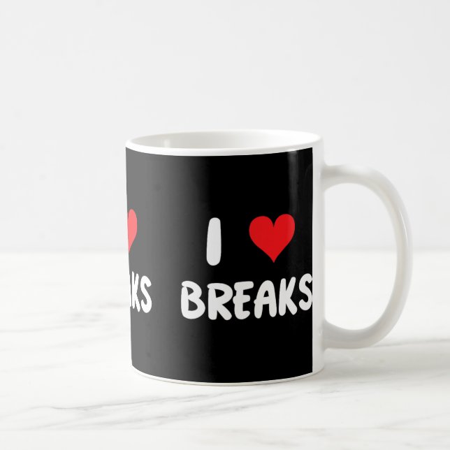Mug J'adore les cassures - Cœur - Cartes à collectionn (Droite)