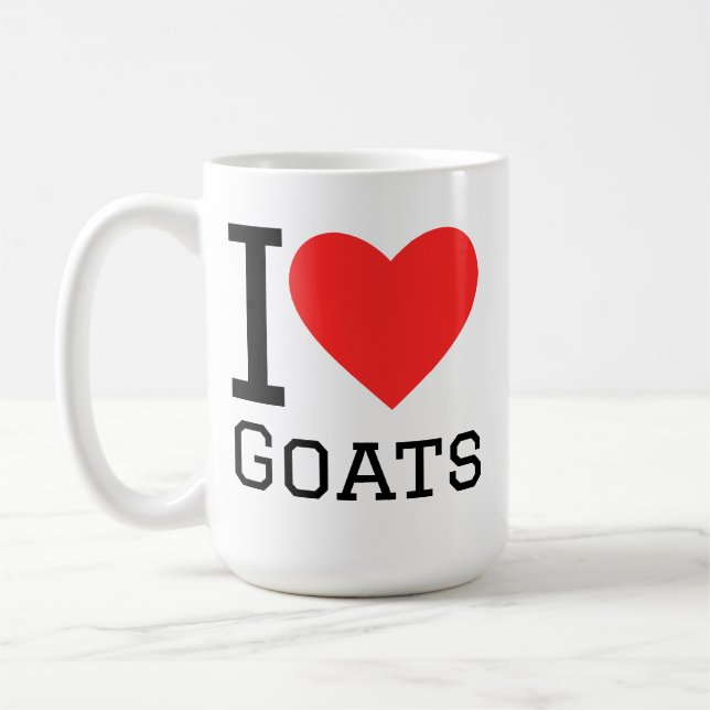 Mug J'adore les chèvres (Gauche)