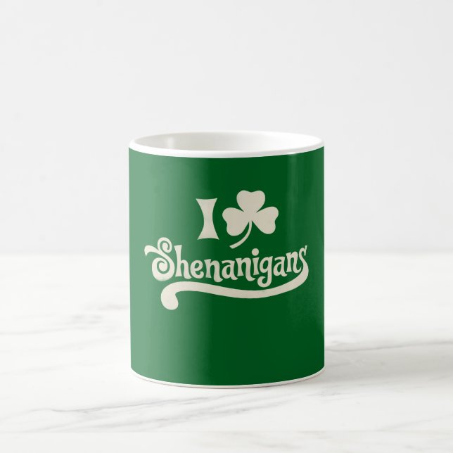 Mug J'adore les Clover Shamrock St Patrick's Shenaniga (Centre)