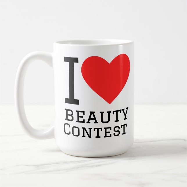 Mug J'adore les concours de beauté  (Gauche)