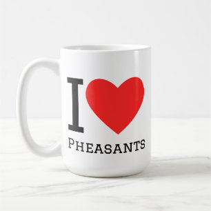 Mug J'adore les faisans