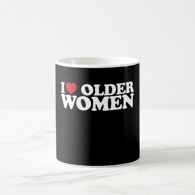 Mug J'adore les femmes plus âgées, j'aime Groovy (Centre)