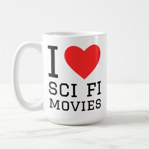 Mug J'adore les films de science-fiction