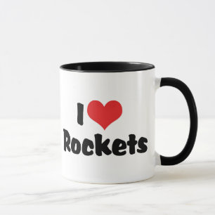Mug J'adore les fusées Heart - Exploration spatiale