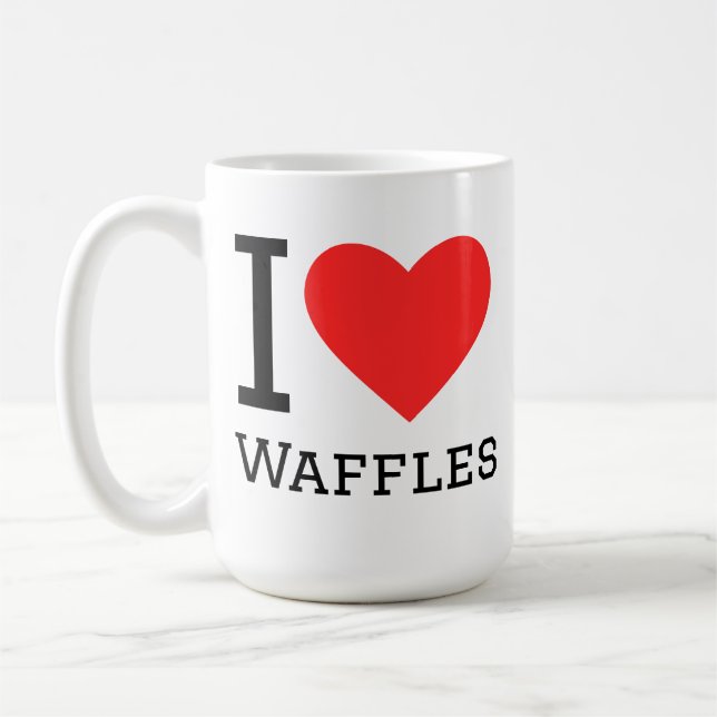 Mug J'adore les gaufres (Gauche)