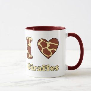 Mug J'adore les girafes