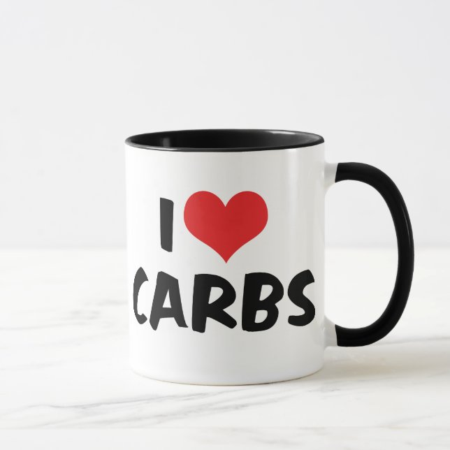 Mug J'adore les glucides (Droite)