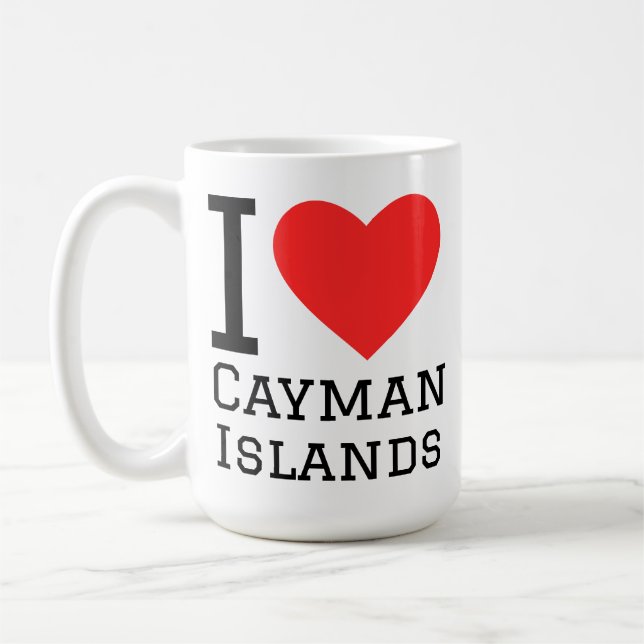 Mug J'adore les îles Caïmans  (Gauche)