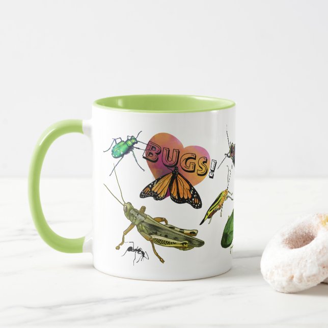 Mug J'adore les insectes ! (Avec donut)