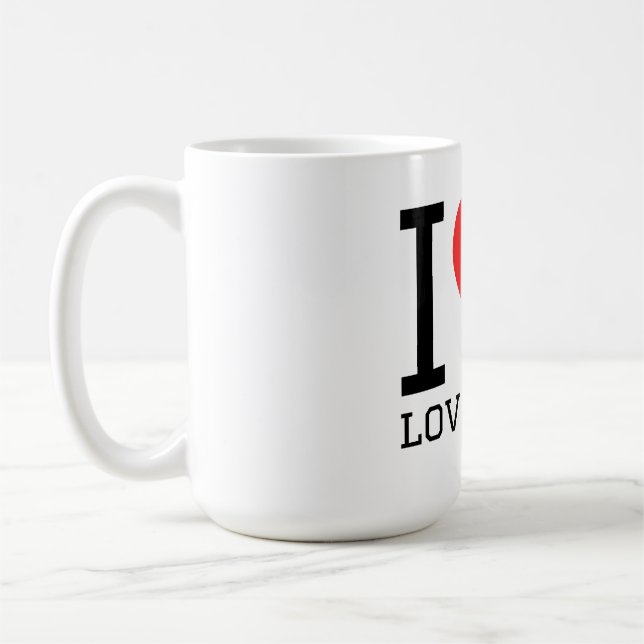 Mug J'adore les inséparables (Gauche)