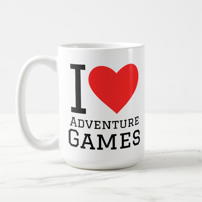 Mug J'adore les jeux d'aventure  (Gauche)
