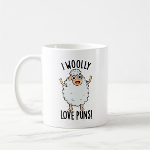 Mug J'adore les jeux de mots sur les moutons drôles