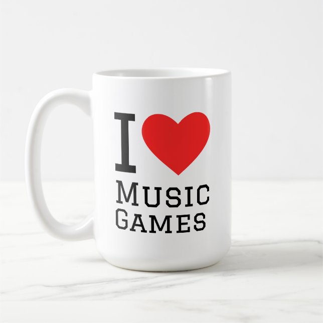 Mug J'adore les jeux de musique  (Gauche)