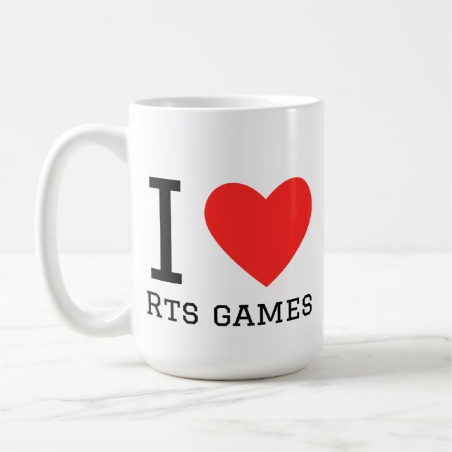 Mug J'adore les jeux rts (Gauche)