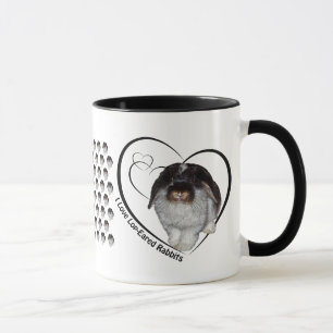 Mug J'adore Les Lapins Aux Oreilles Tombantes