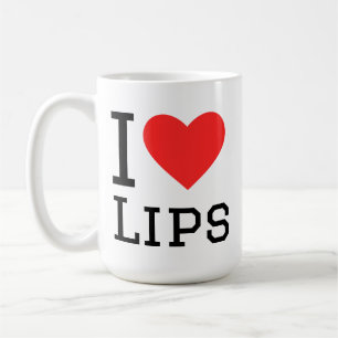 Mug J'adore les lèvres