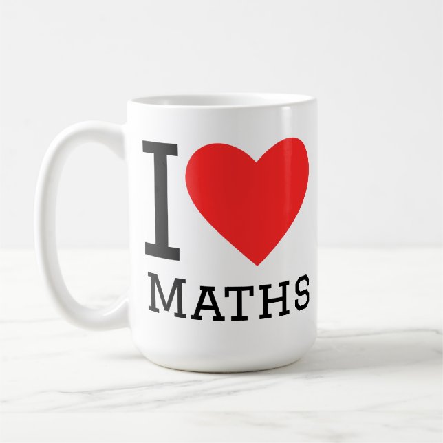 Mug J'adore les maths  (Gauche)