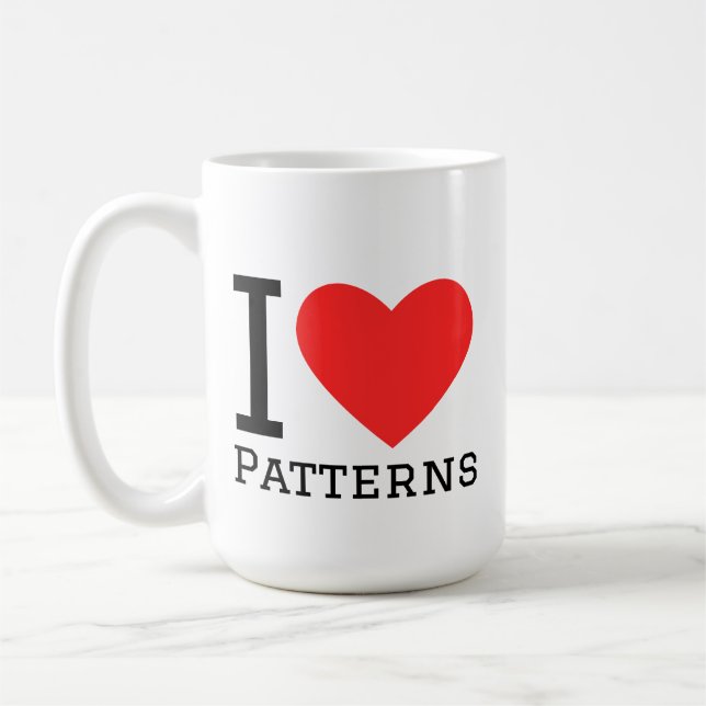 Mug J'adore les motifs (Gauche)
