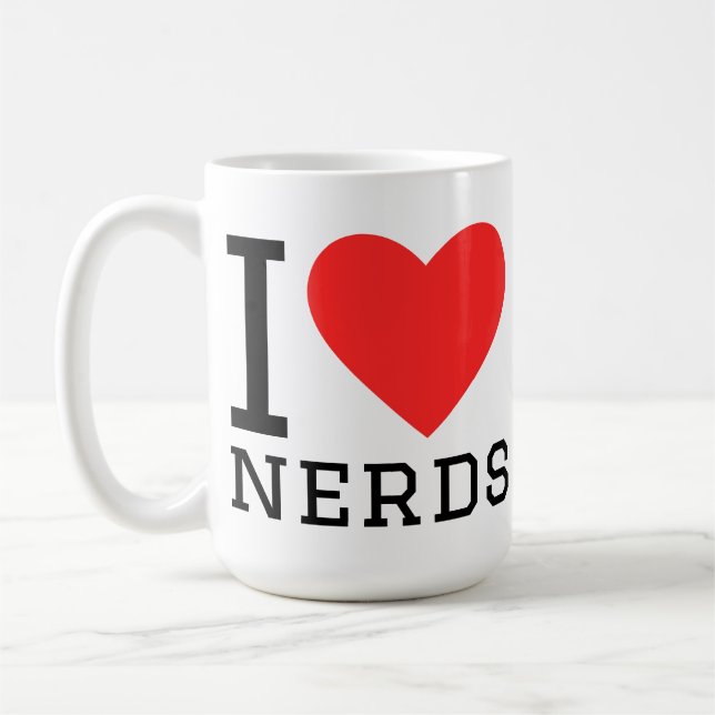 Mug J'adore les nerds (Gauche)