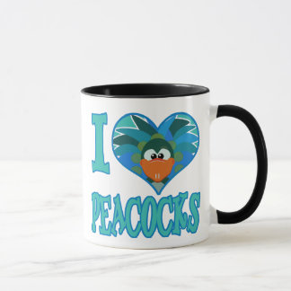 Mug J'adore les paons