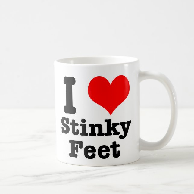 Mug J'ADORE les pieds qui puent (Droite)