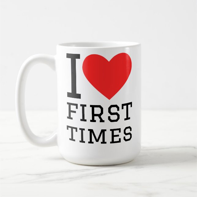 Mug J'adore les premières fois (Gauche)