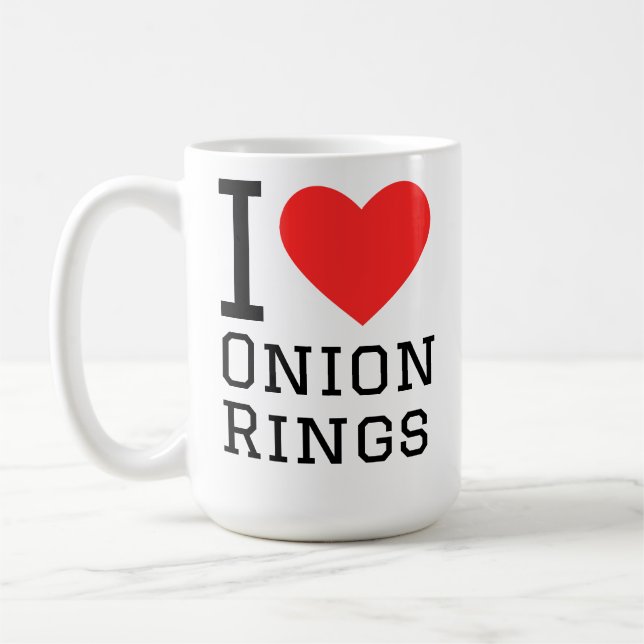 Mug J'adore les rondelles d'oignon (Gauche)