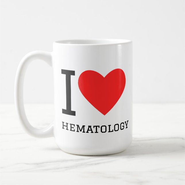 Mug J'adore l'hématologie  (Gauche)