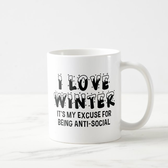 Mug J'adore l'hiver (Droite)