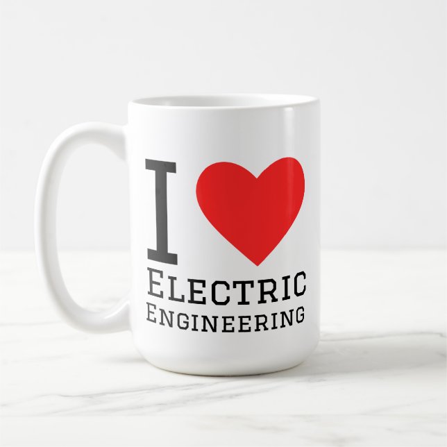 Mug J'adore l'ingénierie électrique  (Gauche)