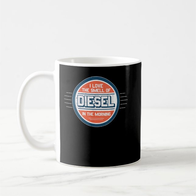 Mug J'adore l'odeur du diesel au matin (Gauche)