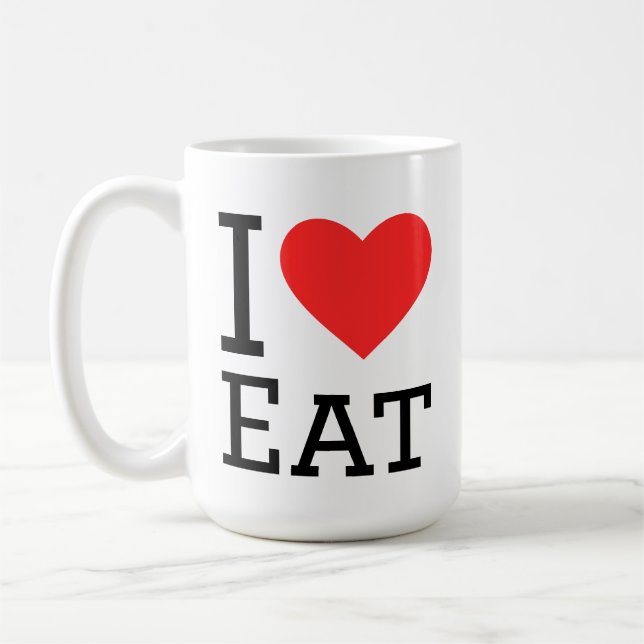 Mug J'adore manger (Gauche)