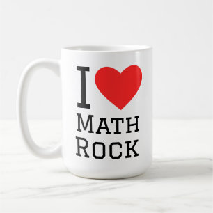 Mug J'adore maths rock carré sticker