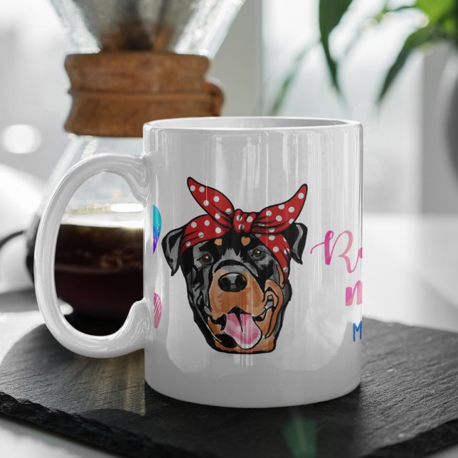 Mug J'adore mes Rottweilers Chien Animal de Compagnie  (Créateur téléchargé)