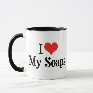 Mug J'adore mes soaps cœur - Amoureux des feuilletons