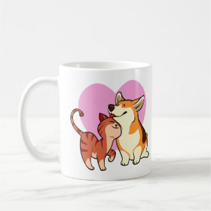 Mug J'adore mon animal de compagnie   Chat et Amoureux