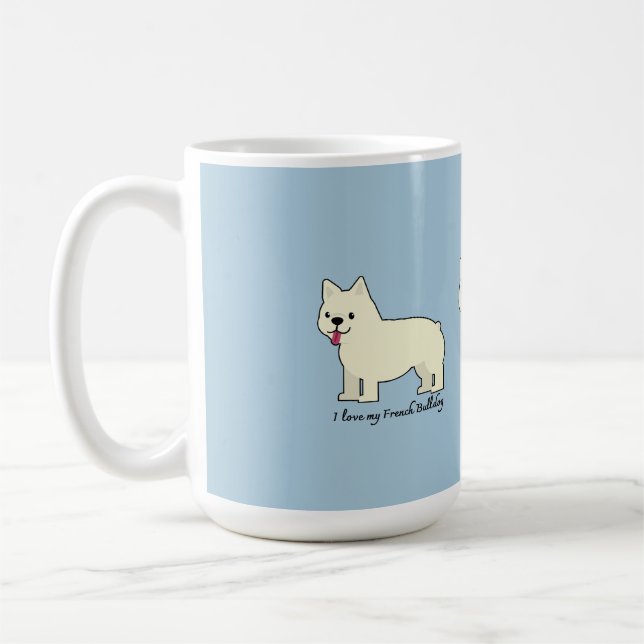 Mug J'adore mon Bouledogue Français (Gauche)
