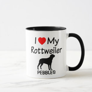 Mug J'adore mon chien Rottweiler
