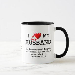 Mug J'ADORE MON MARI Personnalisé   Christian   Valent
