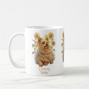 Mug J'adore mon Yorkie – Tournesol Vintage Amoureux de