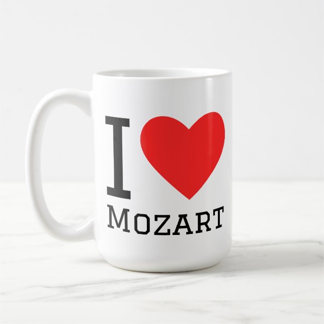 Mug J'adore Mozart  (Gauche)
