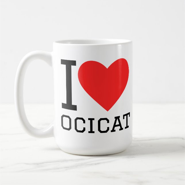 Mug J'adore ocicat  (Gauche)