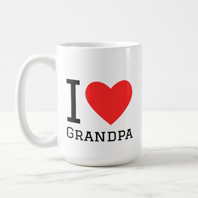 Mug J'adore papy (Gauche)